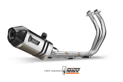 MIVV Full System 2x1, Speed Edge Stainless Steel, Standard Exhaust For Yamaha Tracer 700 2016-2022