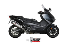 MIVV Full System 2x1, Oval Titanium, Standard Exhaust For Yamaha T-Max 530 17-19, 560 20-21
