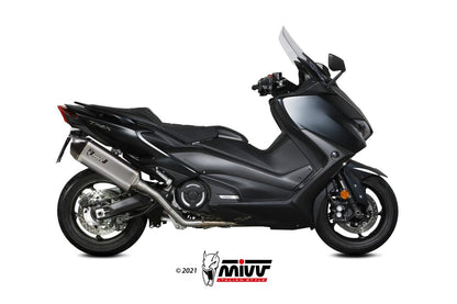 MIVV Full System 2x1, Speed Edge Stainless Steel, Standard Exhaust For Yamaha T-Max 530 17-19, 560 20-21