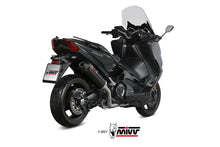 MIVV Full System 2x1, Oval Black, Standard Exhaust For Yamaha T-Max 530 17-19, 560 20-21