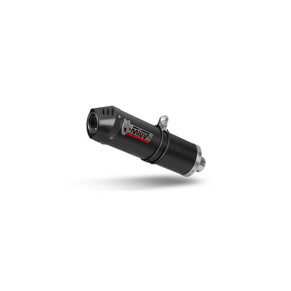 MIVV Full System 2x1, Oval Black, Standard Exhaust For Yamaha T-Max 530 17-19, 560 20-21