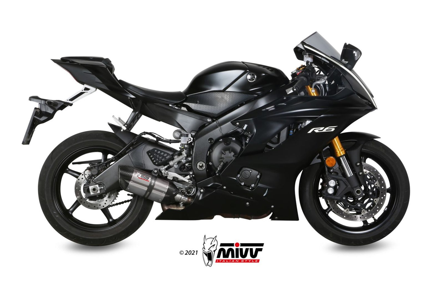 MIVV Slip-on, Suono Titanium, Standard Exhaust For Yamaha YZF-R6 2017-2022