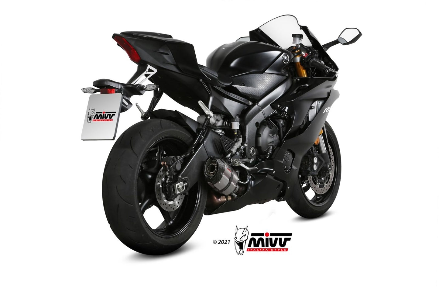 MIVV Slip-on, Suono Titanium, Standard Exhaust For Yamaha YZF-R6 2017-2022