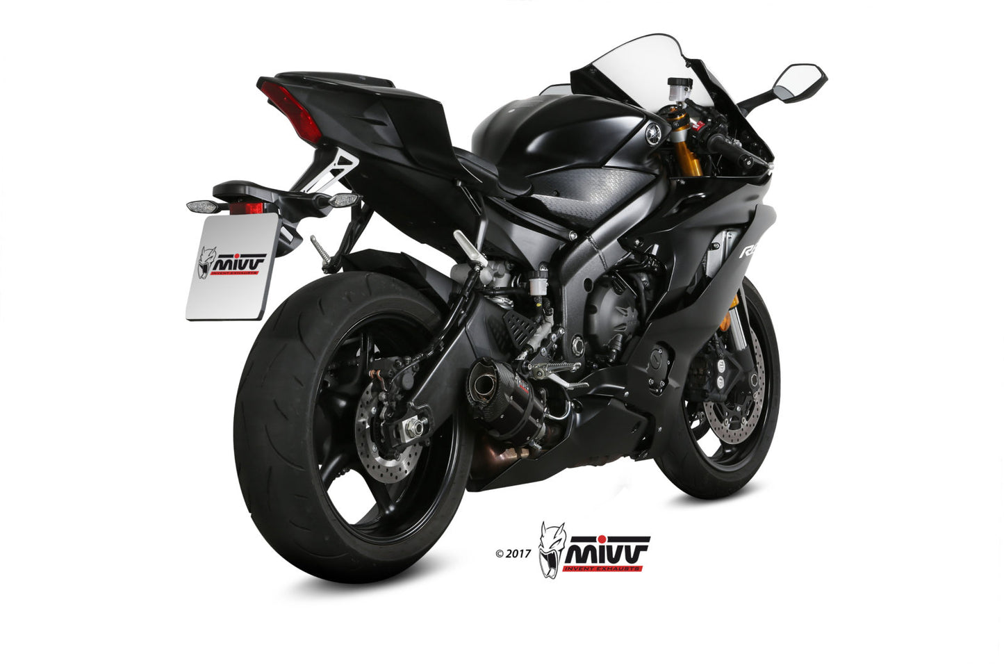 MIVV Slip-on, Suono Black, Standard Exhaust For Yamaha YZF 600 R6 2017-2022
