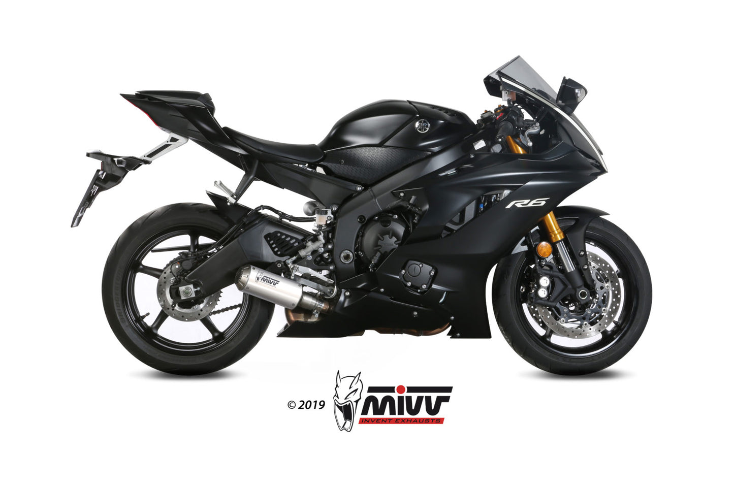 MIVV Slip-on, MK3 Stainless Steel, Standard Exhaust For Yamaha YZF-R6 2017-2022
