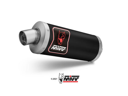 MIVV Slip-on, Dakar Black, Standard Exhaust For Yamaha Ténéré 700 (2019+)