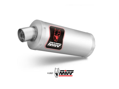 MIVV Slip-on, Dakar Stainless Steel, Standard Exhaust For Yamaha Ténéré 700 2019-2022