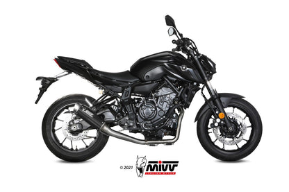 MIVV Full System 2x1, Gppro Carbon, Alto/High up Exhaust For Yamaha MT-07 / FZ-07 2021-2022