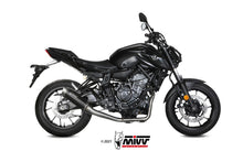 MIVV Full System 2x1, Gppro Black, Alto/High up Exhaust For Yamaha MT-07 / FZ-07 2021-2022