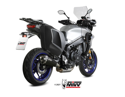 MIVV Full System 3x1, Delta Race Black, Standard Exhaust For Yamaha FJ-09 / MT-09 Tracer 2021-2022
