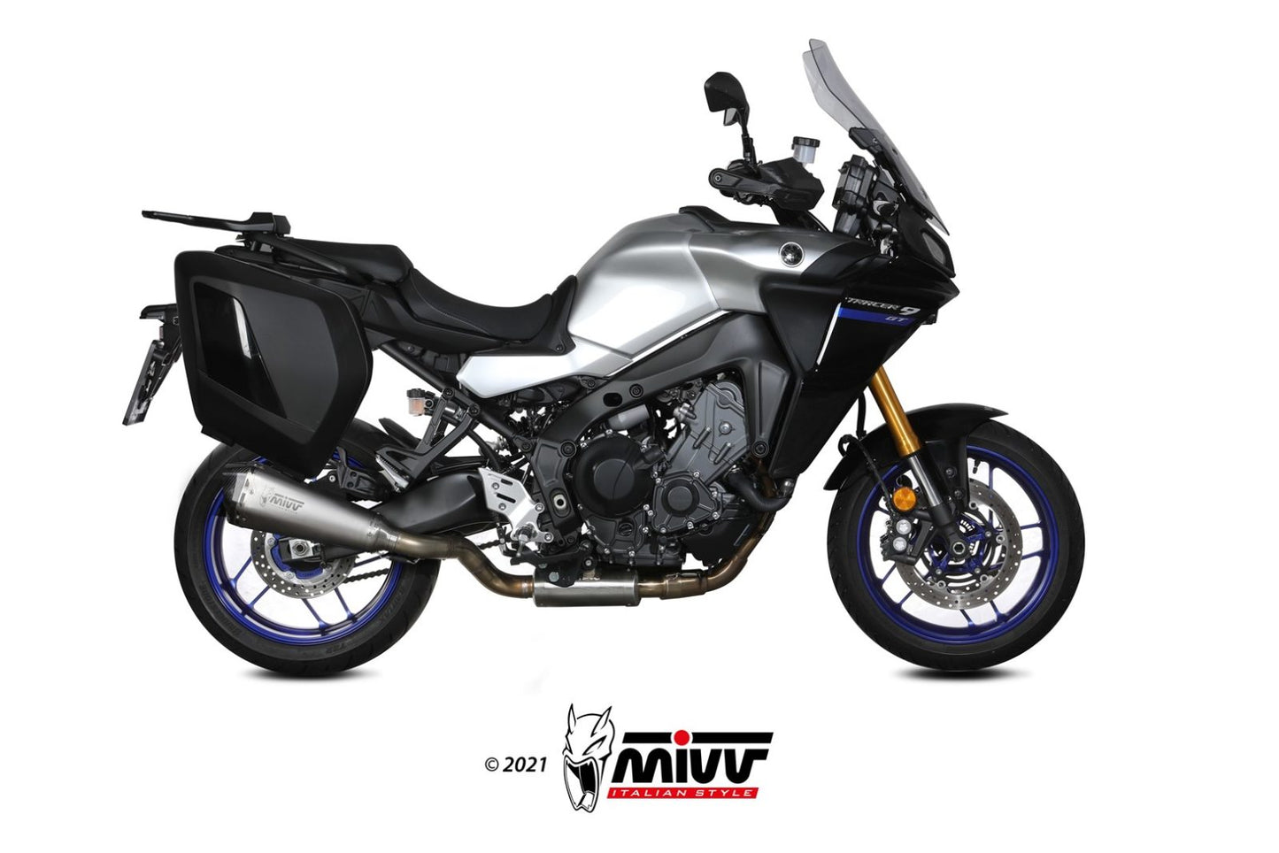 MIVV Full System 3x1, Delta Race Stainless Steel, Standard Exhaust For Yamaha FJ-09 / MT-09 Tracer 2021-2022