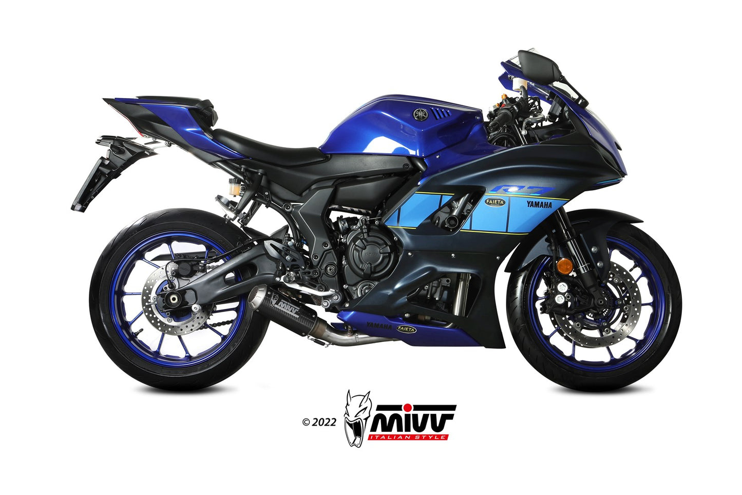 MIVV Full System, GP Pro Carbon, Standard Exhaust For Yamaha R7 2022-2023