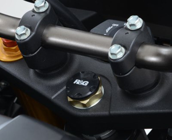 R&G Racing Top Yoke Plug for Honda Africa Twin Adventure Sports '18-19, Suzuki GSX-S1000 '15-18 & Yamaha yzf-r1/yzf-r1m '15-19/yzf-r6 '17-19/mt-10 '16-19