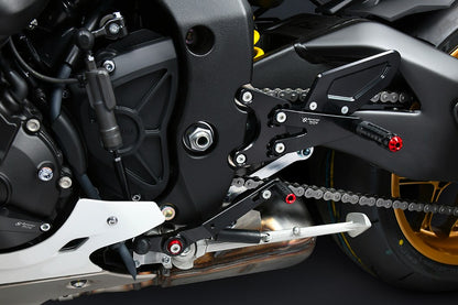 Bonamici Racing Aluminium Rearsets for the Yamaha YZF-R1/YZF-R1M 2015-2023