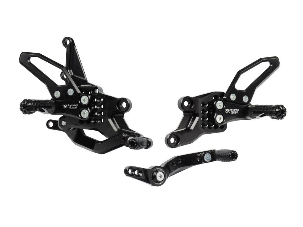 Bonamici Racing Aluminium Rearsets for the Yamaha YZF-R7 2021-2023
