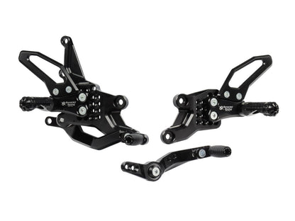 Bonamici Racing Aluminium Rearsets for the Yamaha YZF-R7 2021-2023