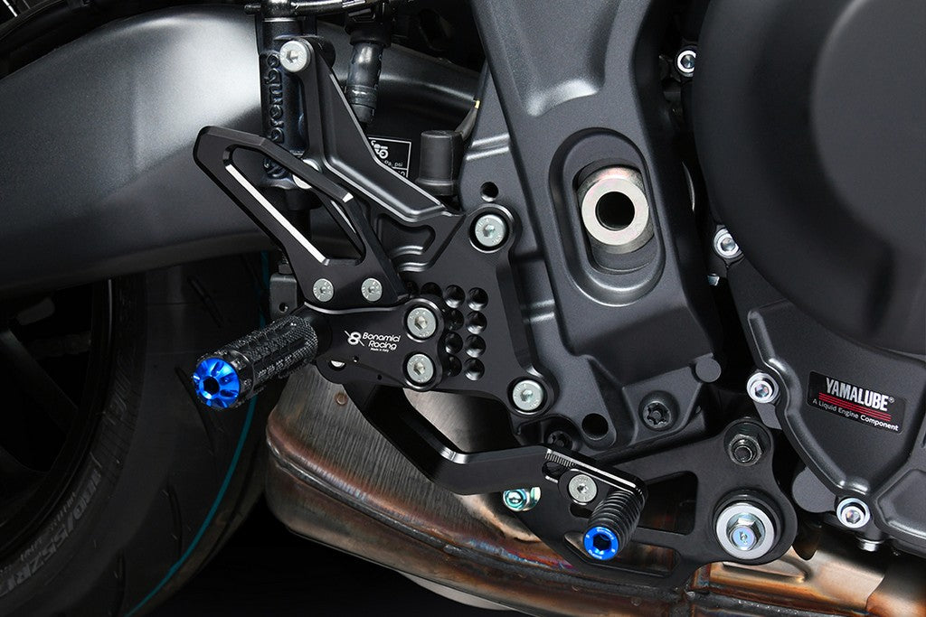 Bonamici Racing Aluminium Rearsets for the Yamaha YZF MT-09 2021-2023