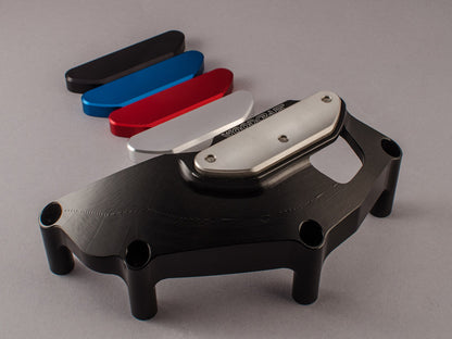 WOODCRAFT Yamaha FZ-07 (MT07) LHS Stator Cover Protector  Black Anodized  with Choice of Skid Plate (0247H)