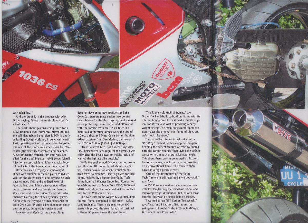 1999 Ducati 1036CS the Ultimate Desmoquattro SBK