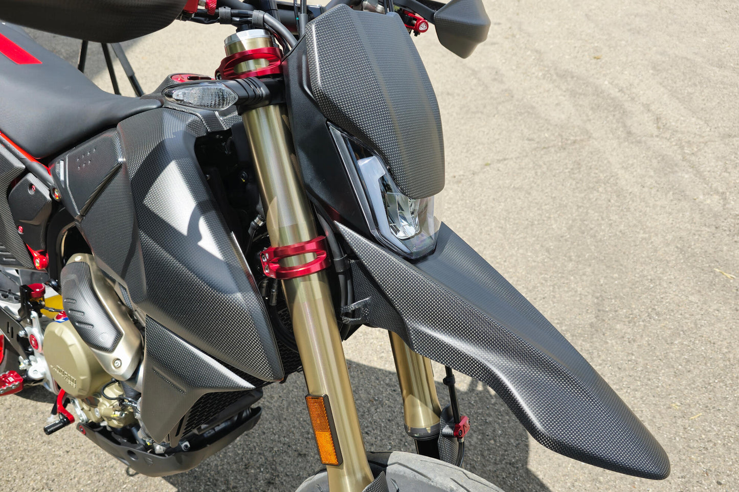 CNC Racing Carbon Fiber Front Fender for the Ducati Hypermotard 698 Mono