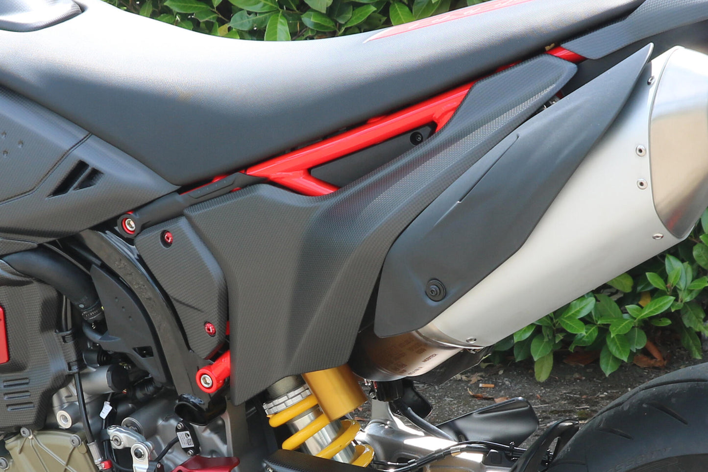 CNC Racing Carbon Fiber Subframe Covers (pair) for the Ducati Hypermotard 698 Mono