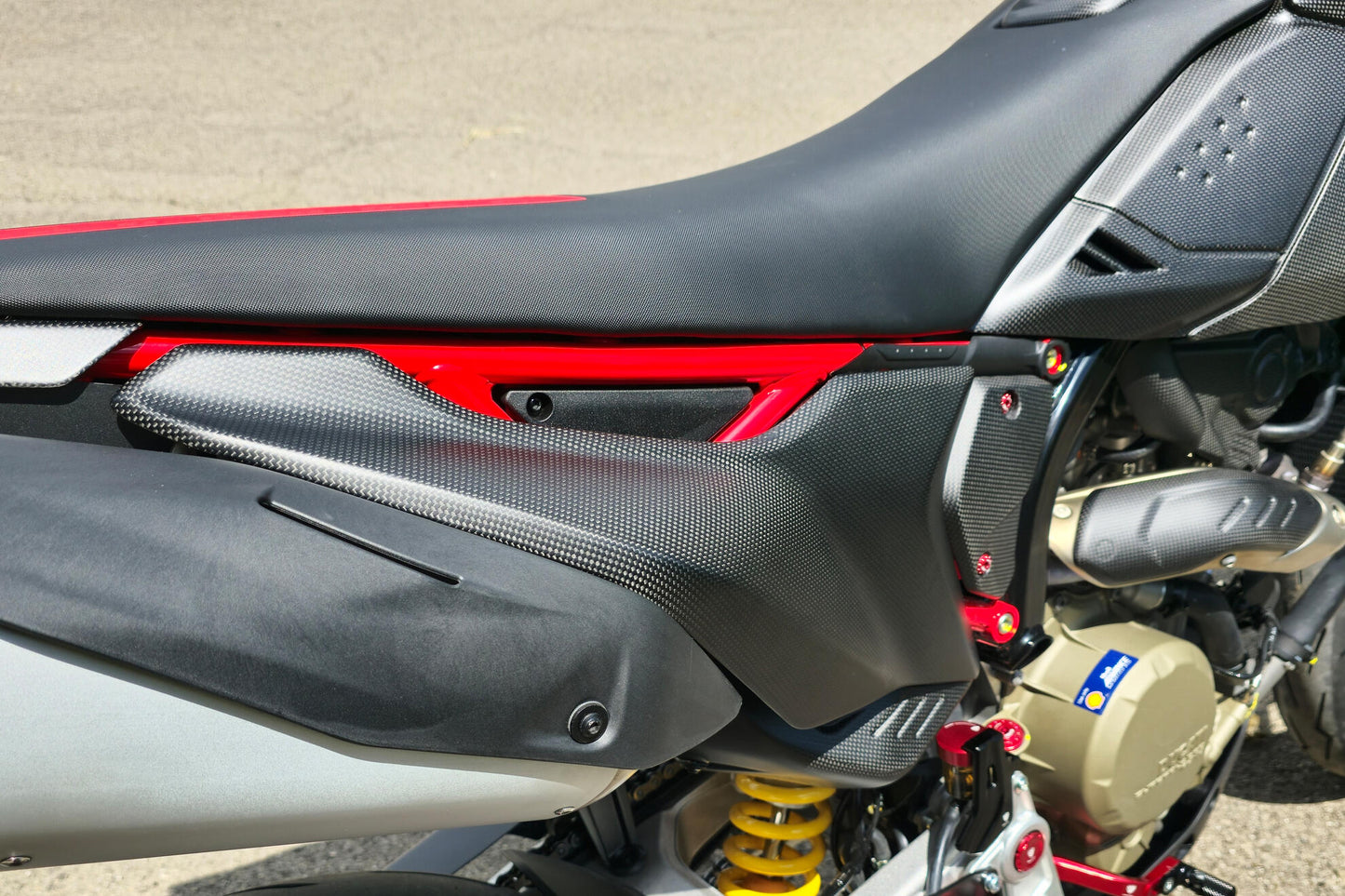 CNC Racing Carbon Fiber Subframe Covers (pair) for the Ducati Hypermotard 698 Mono