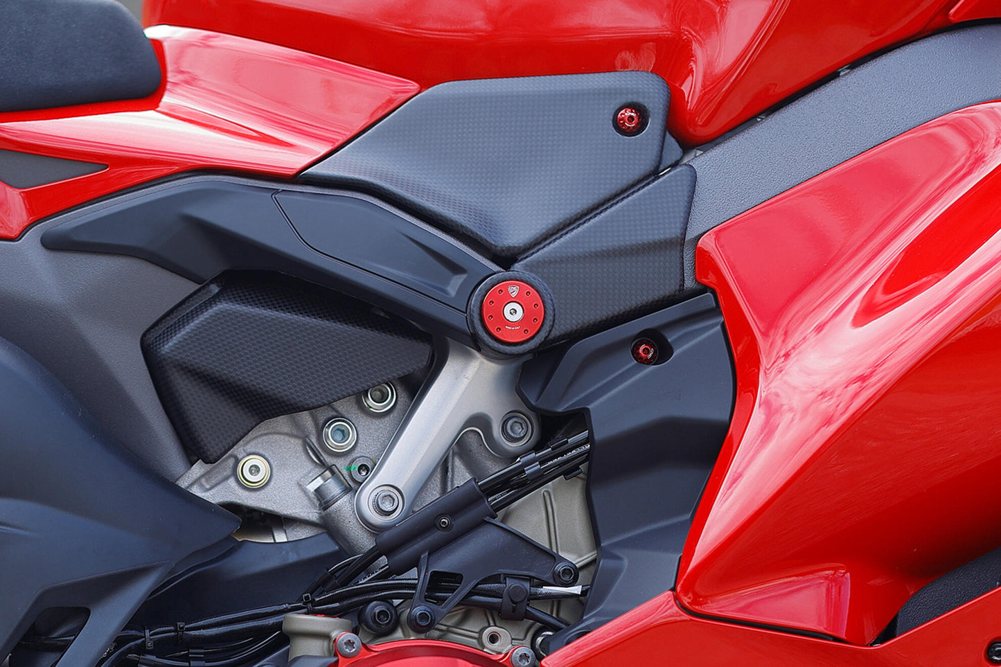 CNC Racing Carbon Fiber Tank Side Panels for Ducati Panigale V4 (2025+)