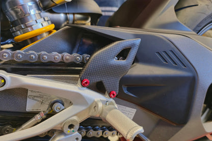 CNC Racing Carbon Fiber Heel Guards for Ducati Panigale V4 (2025+)