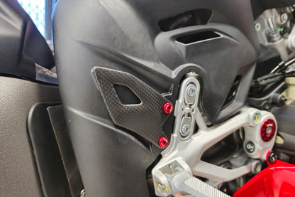 CNC Racing Carbon Fiber Heel Guards for Ducati Panigale V4 (2025+)