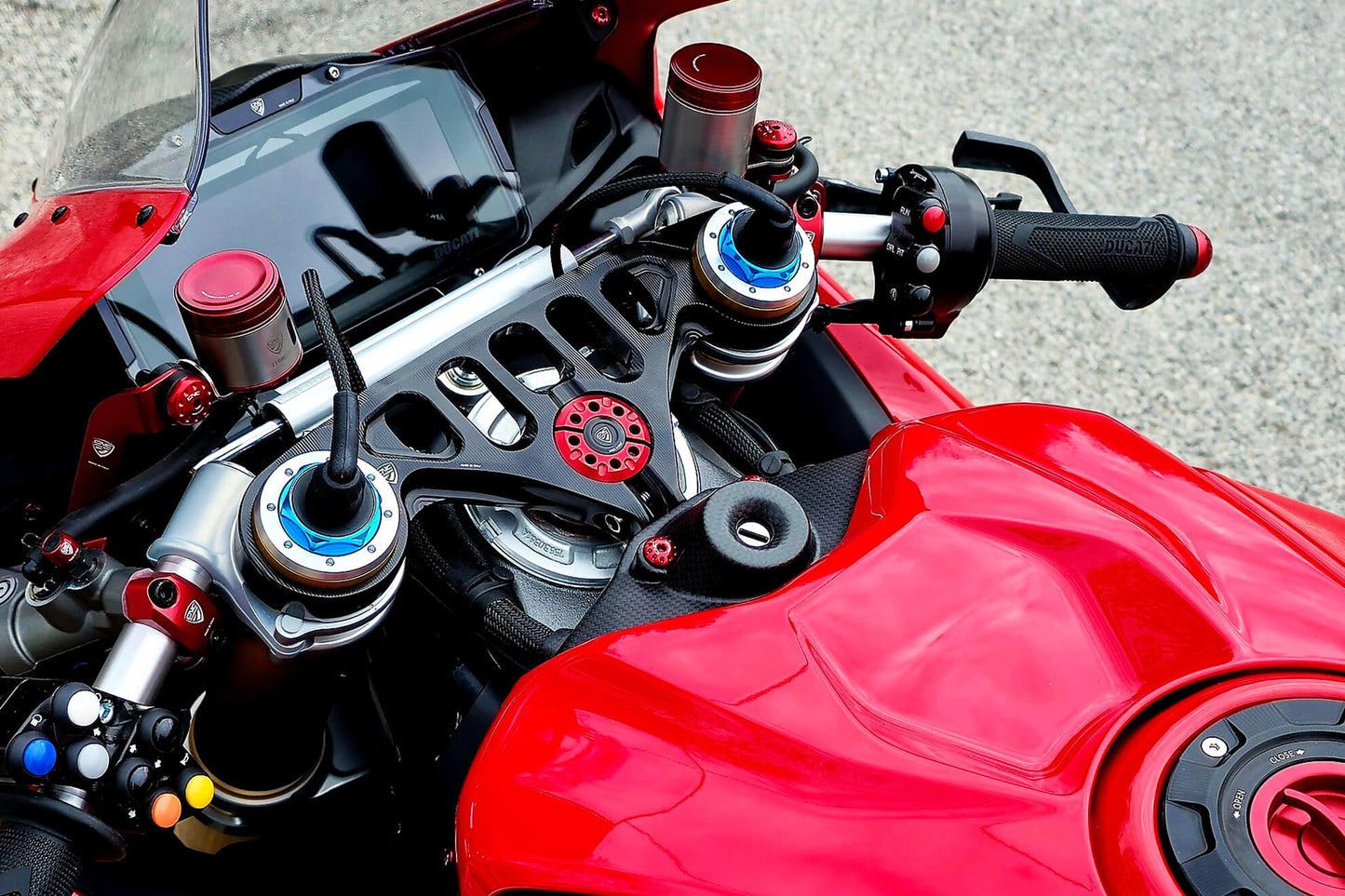 CNC Racing Carbon Fiber Ignition Switch Cover (Key Guard) for Ducati Panigale V4 (2025+)