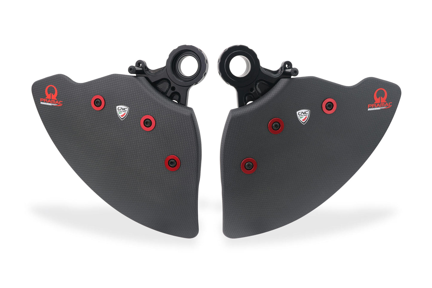 CNC Racing PRAMAC RACING SPECIAL EDITION Carbon Fiber GP EVO Front Rotor Cooling Ducts For Ducati Panigale / SF V4 / V2 / 1299 / 1199 / 959 / 899