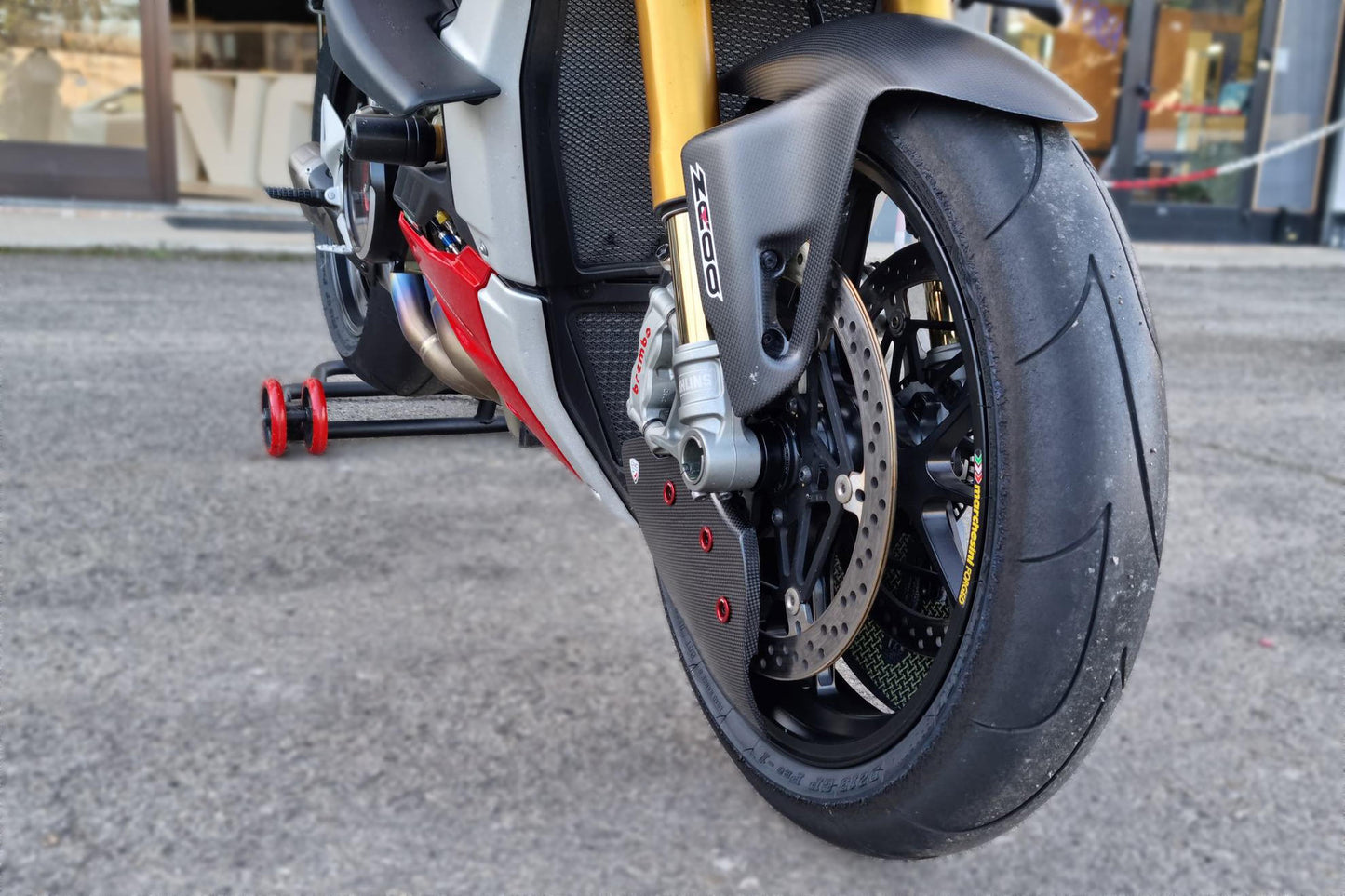 CNC Racing Carbon Fiber GP EVO Front Rotor Cooling Ducts For Ducati Multistrada V4 Pikes Peak / RS