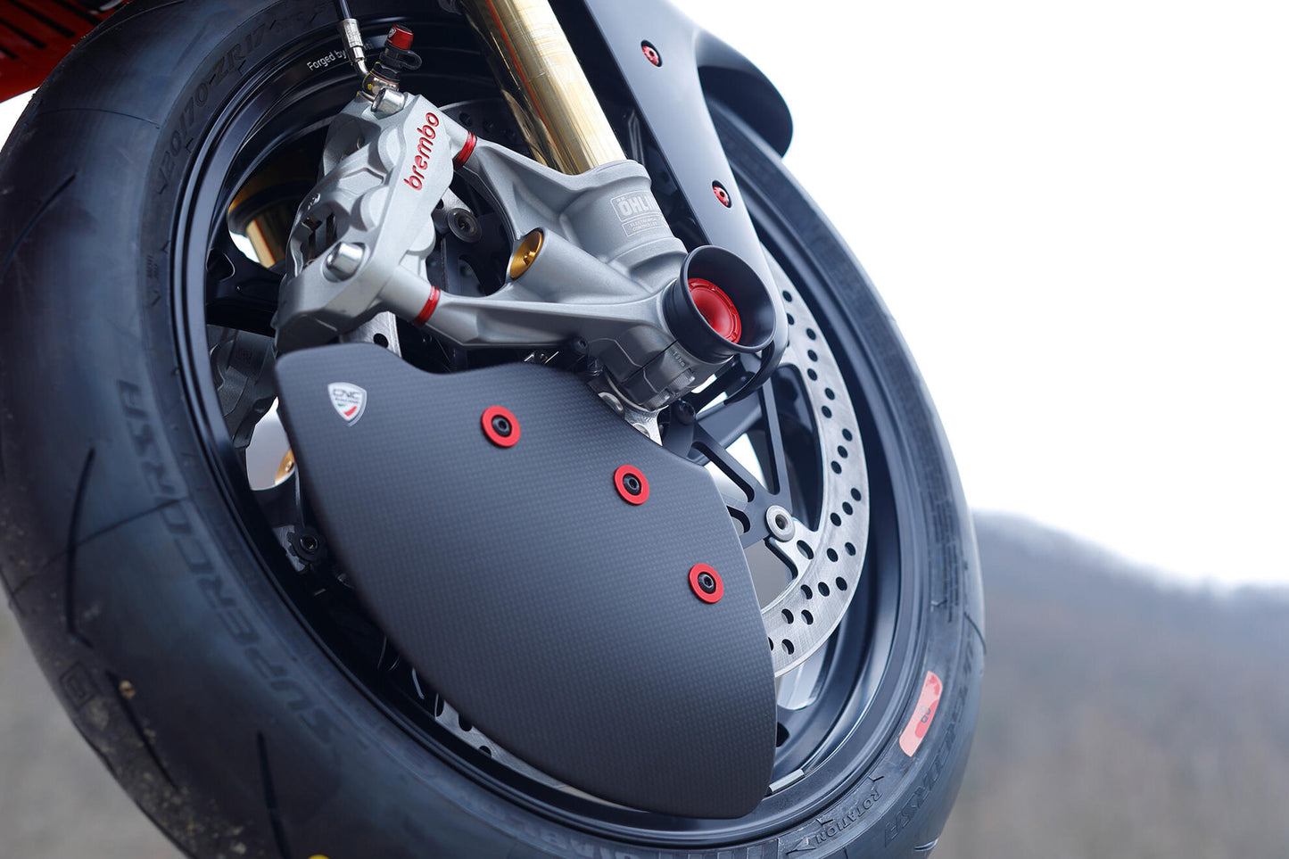 CNC Racing Carbon Fiber GP EVO Front Rotor Cooling Ducts For Ducati Panigale / Streetfighter V4 S (2025+)