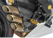 CNC Racing Carbon Fiber Exhaust Cover For MV Agusta F3, Brutale 675/800, Dragster, Rivale, and Stradale 800 (up to 2016)