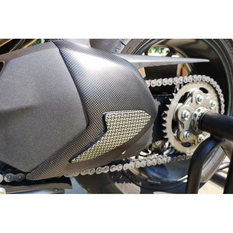 CNC Racing Carbon Fiber / Kevlar Swingarm Cover for Ducati Panigale V4 / S / R / Speciale