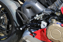 CNC Racing Carbon Fiber Heel Guards for the RPS Adjustable Rearset for the Ducati Panigale / Streetfighter V4 / S / Speciale / R