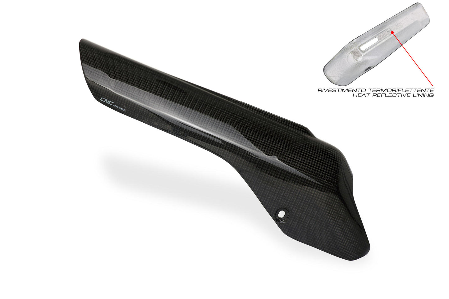 CNC Racing Carbon Fiber Akrapovic Full System Muffler (Silencer) Exhaust Heat Guard for Ducati Multistrada V4 / S / Sport / Pikes Peak