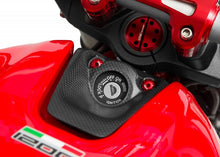 CNC Racing Carbon Fiber Key Cover for Ducati Monster 821 and 1200/S/R