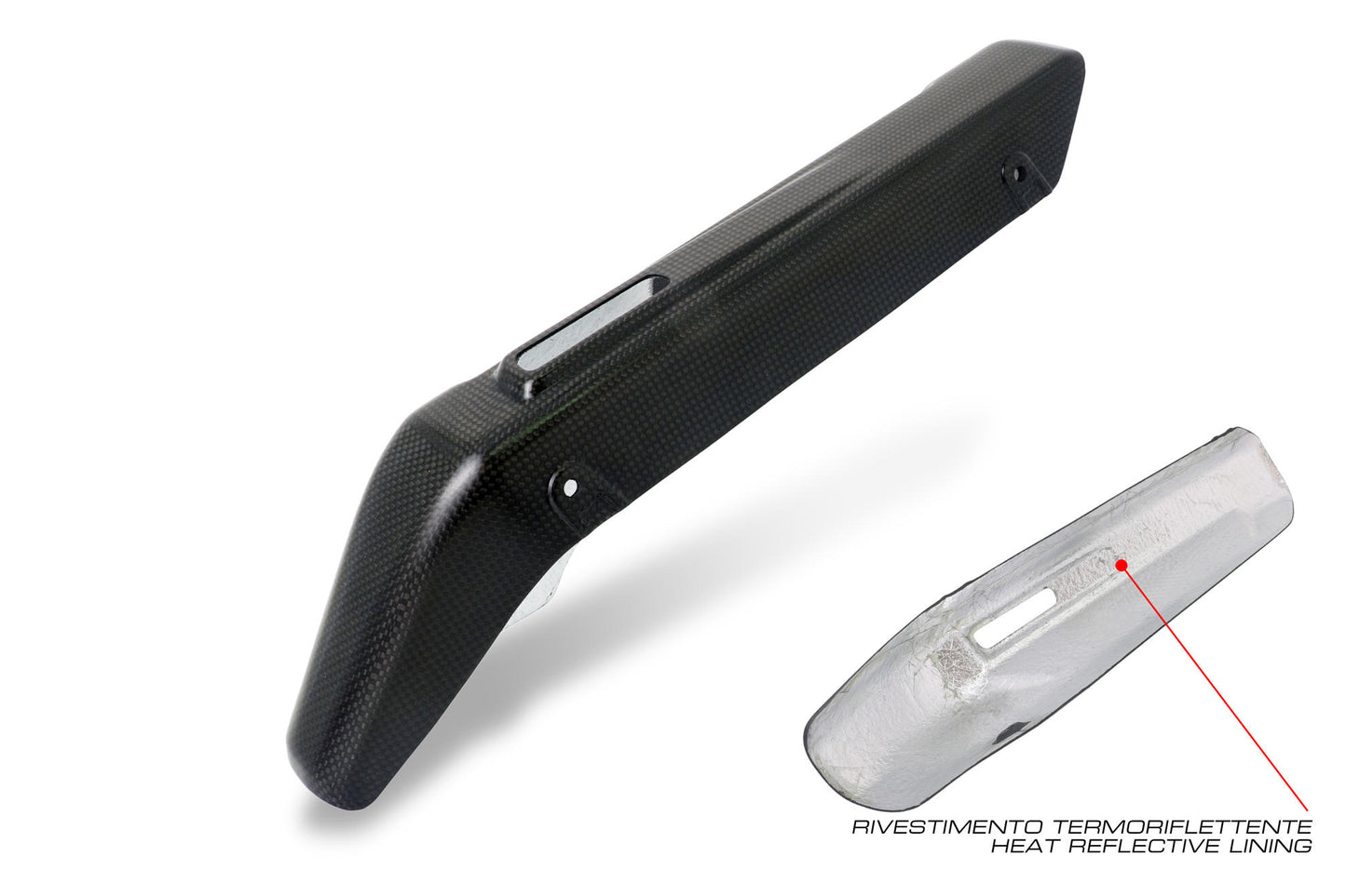 CNC Racing Carbon Fiber Muffler (Silencer) Exhaust Heat Guard for Ducati Multistrada V4 / S / Sport