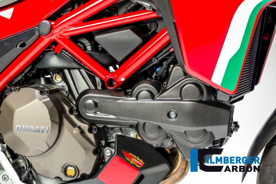Ilmberger Carbon Cam Belt Cover Horizontal for the Ducati Multistrada 1200 DVT '15 / Enduro '16