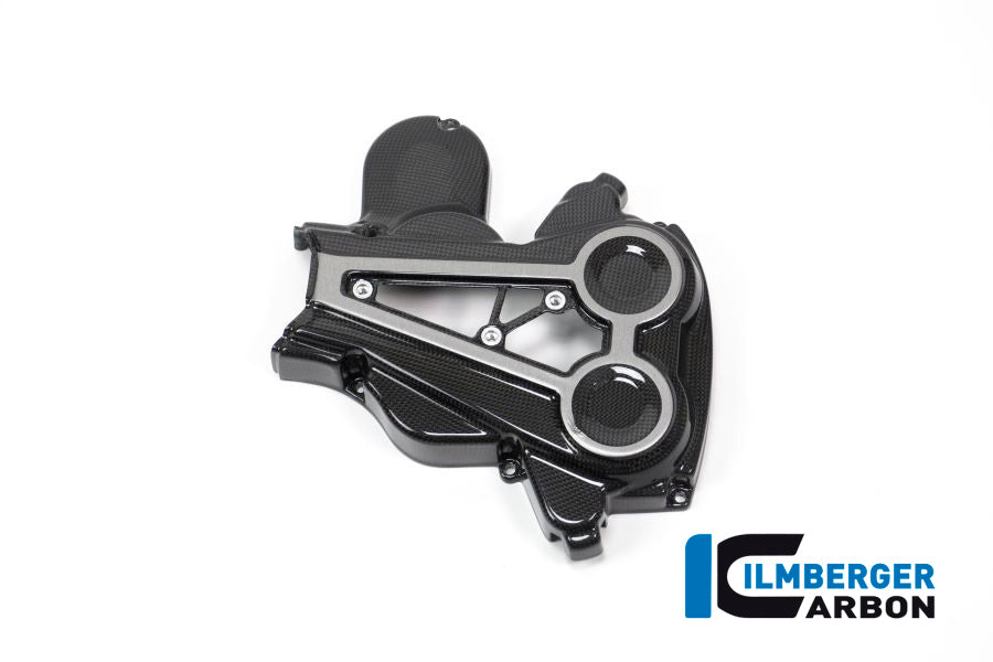 Ilmberger Carbon Cam Belt Covers With Crome Decal for the Ducati XDiavel/XDiavel S '16-18