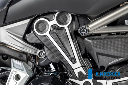 Ilmberger Carbon Cam Belt Covers With Crome Decal for the Ducati XDiavel/XDiavel S '16-18
