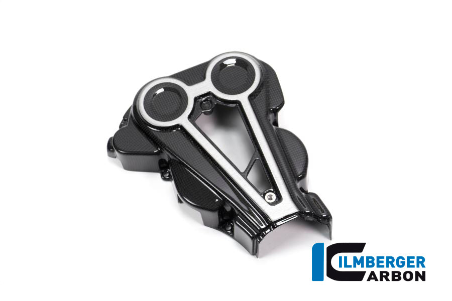 Ilmberger Carbon Cam Belt Covers With Crome Decal for the Ducati XDiavel/XDiavel S '16-18