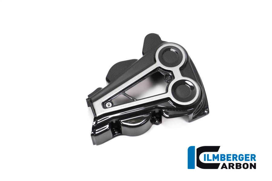 Ilmberger Carbon Cam Belt Covers With Crome Decal for the Ducati XDiavel/XDiavel S '16-18