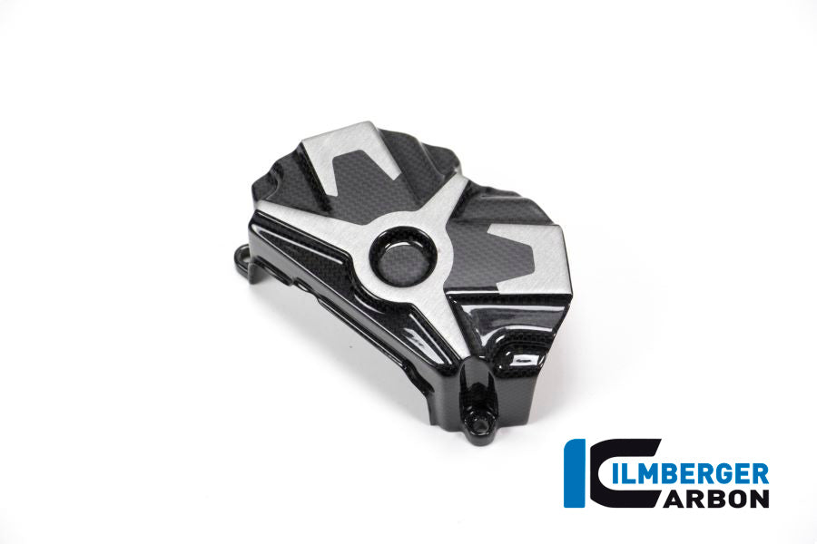 Ilmberger Carbon Cam Belt Covers With Crome Decal for the Ducati XDiavel/XDiavel S '16-18