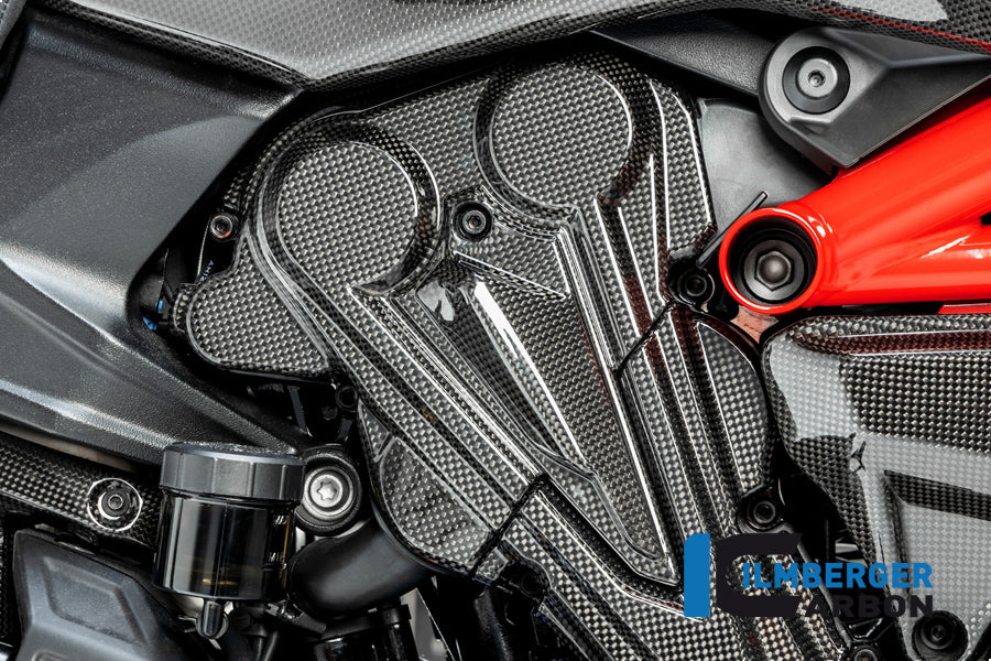 Ilmberger Carbon Cambelt Cover Vertical Cylinder for the Ducati Diavel 1260 2019