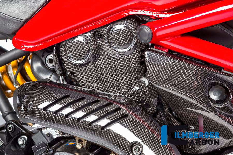 Ilmberger Carbon Cam Belt Cover Vertical for the Ducati Monster 1200 / 1200 S /R '14-17 / Monster 821 '14-17