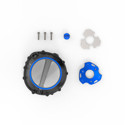 Rizoma Clear Wet Clutch Cover kit - OILQUARIUM for the BMW S1000RR (2020+) / S1000R / S1000XR (2021+) / M1000R / M1000XR