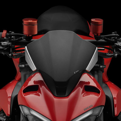 Rizoma Carbon Fiber and Billet Windscreen Kit For The Ducati Streetfighter V4