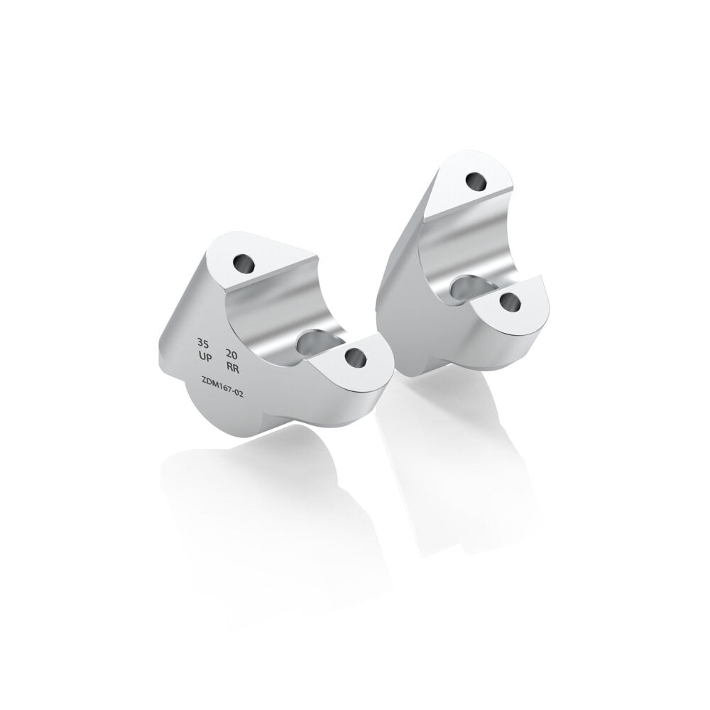 Rizoma Swept Back Handlebar Riser Kit For Ducati Multistrada V4